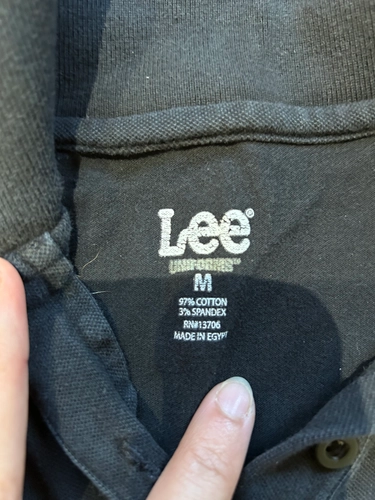 Small Black Lee's Polo Shirt