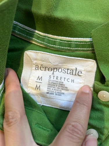 Medium Olive Green Aeropostale Polo Shirt
