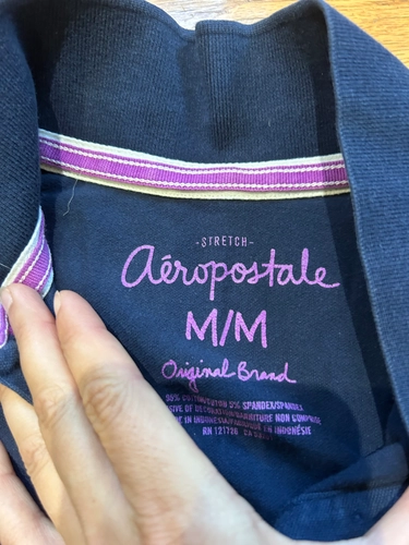 Medium Navy Aeropostale Polo Shirt