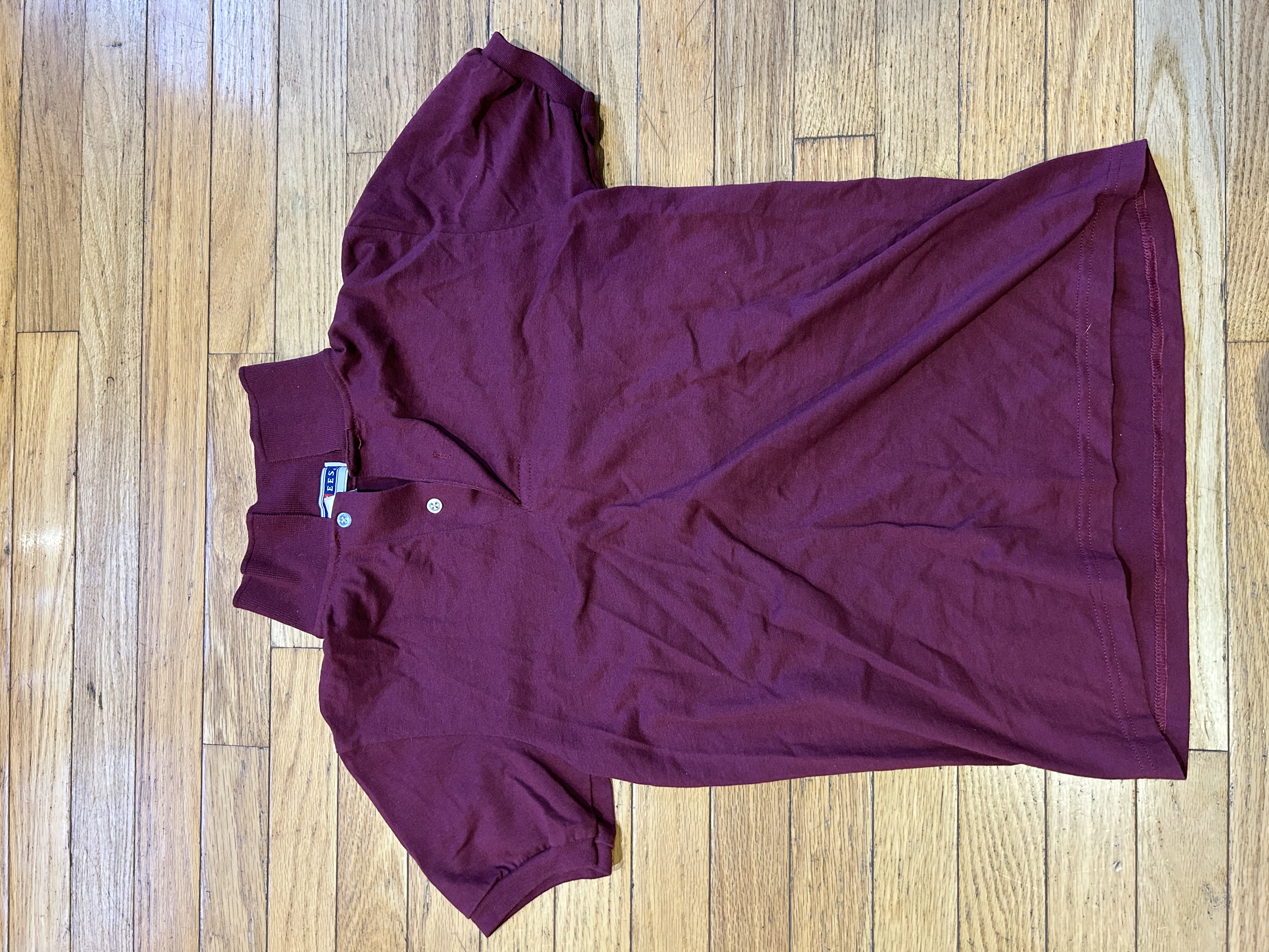 Large Burgundy Jerzees Polo Shirt