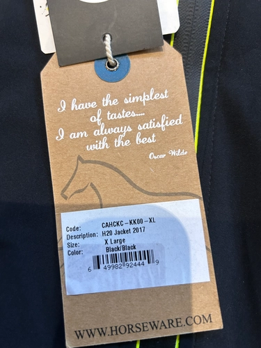 XLarge Black Horseware Jacket