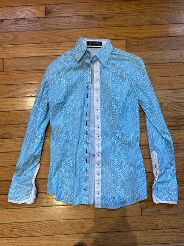 Small Turquoise Flora Da Liso Shirt