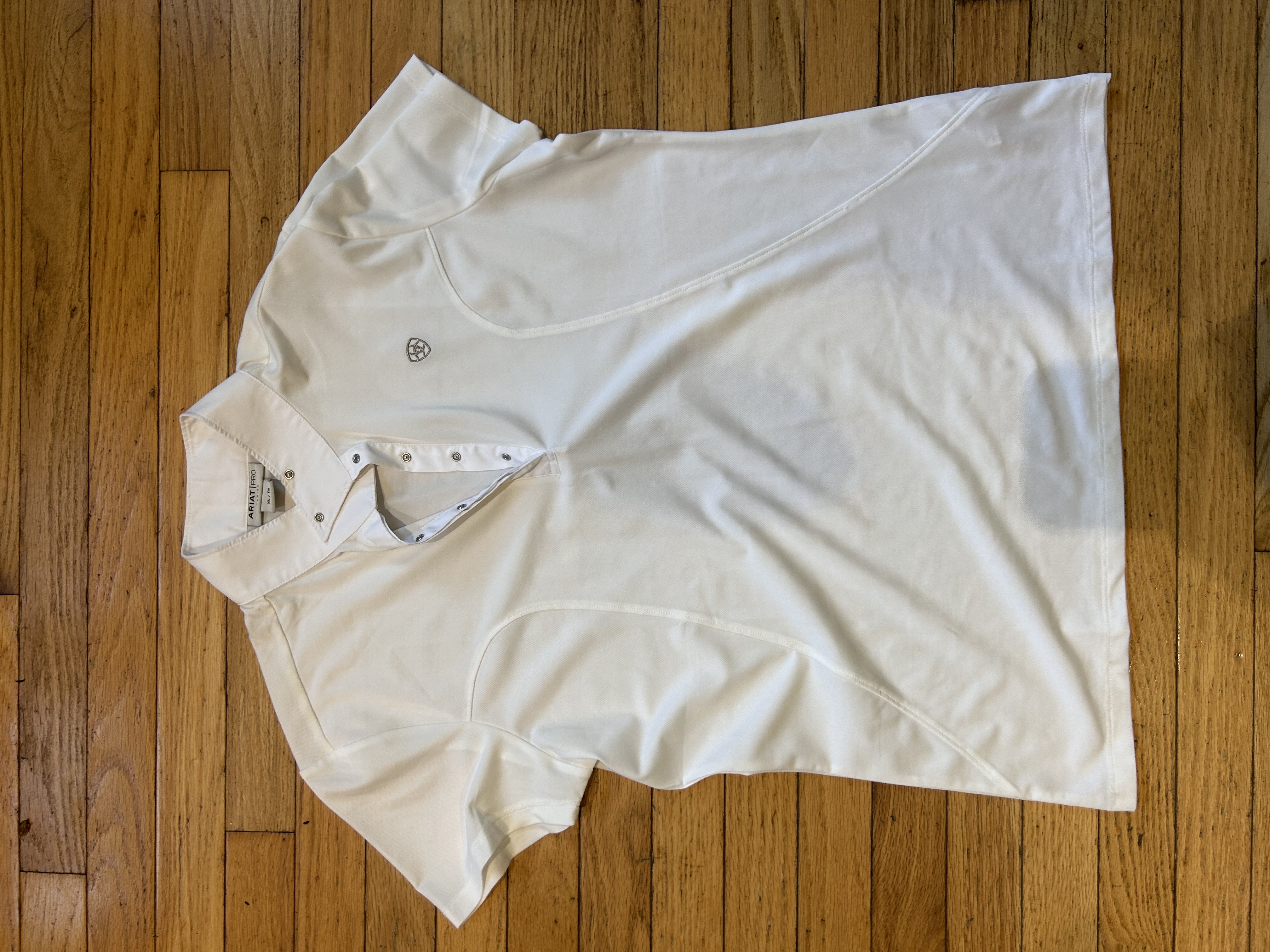 XLarge White Ariat Pro Series Shirt