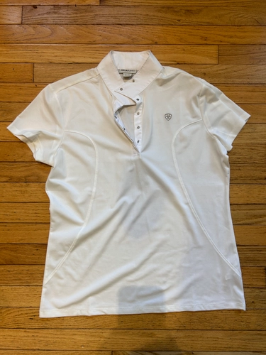 XLarge White Ariat Pro Series Shirt