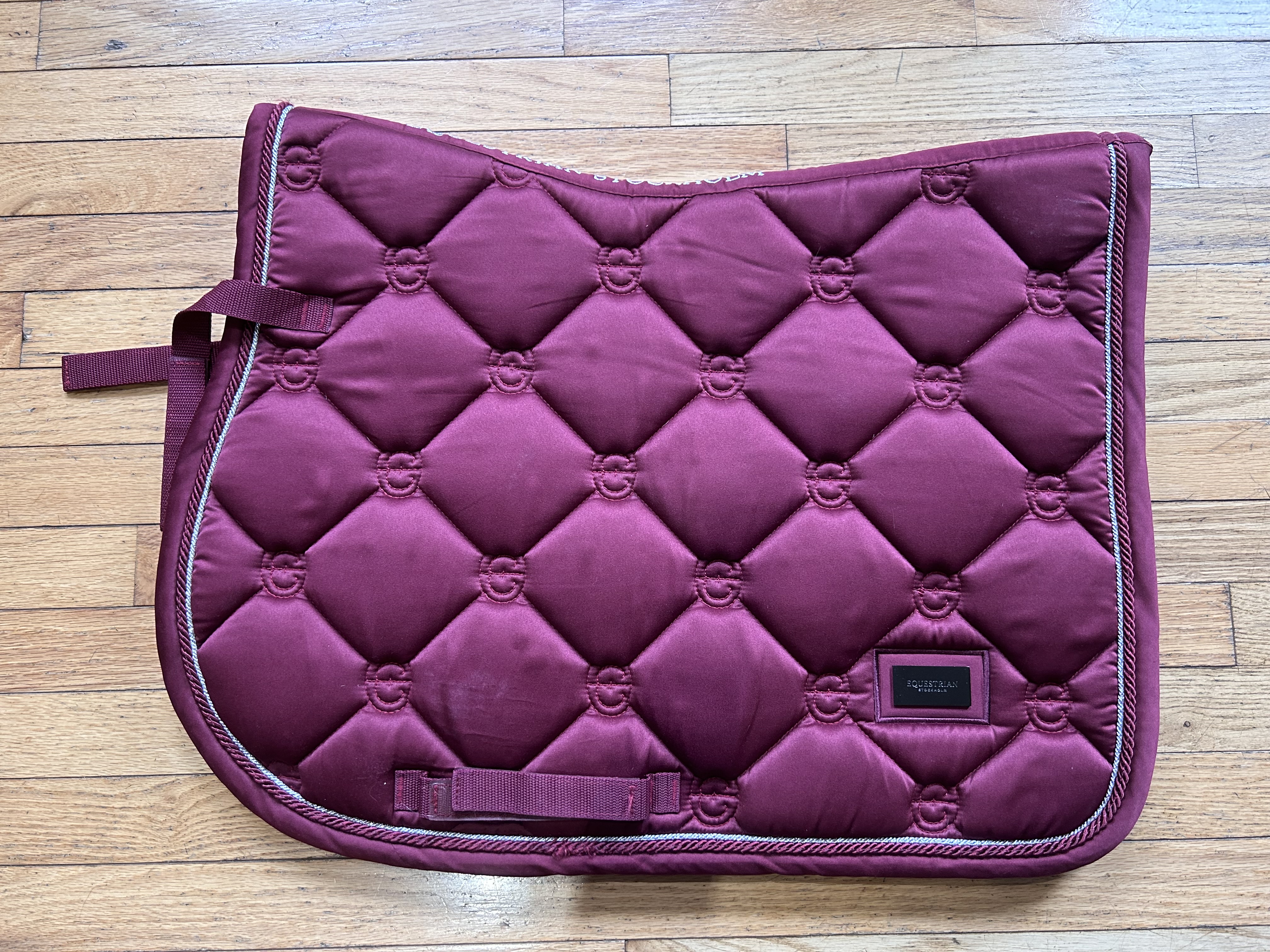 Burgundy Equestrian Stockholm Saddle Pad