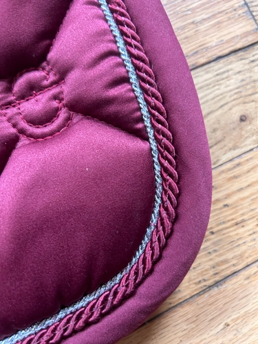 Burgundy Equestrian Stockholm Saddle Pad