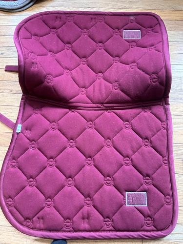 Burgundy Equestrian Stockholm Saddle Pad
