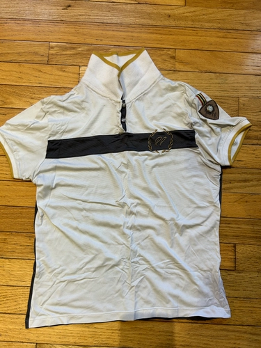 Medium White/Grey Horseware Polo Shirt