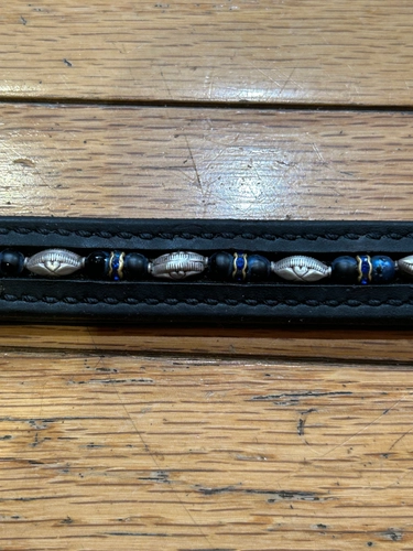 16" People on Horses Beaded Browband