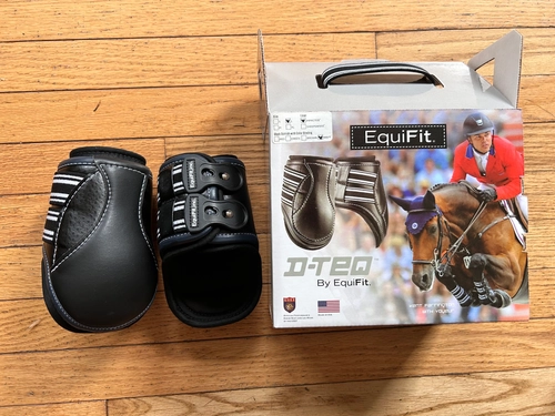 Large Black/Navy D Tech Equifit Boots