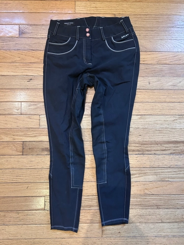 28R Black Ariat Breeches