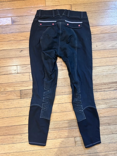 28R Black Ariat Breeches
