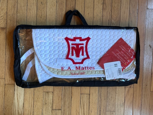 Large White Mattes Dressage Pad