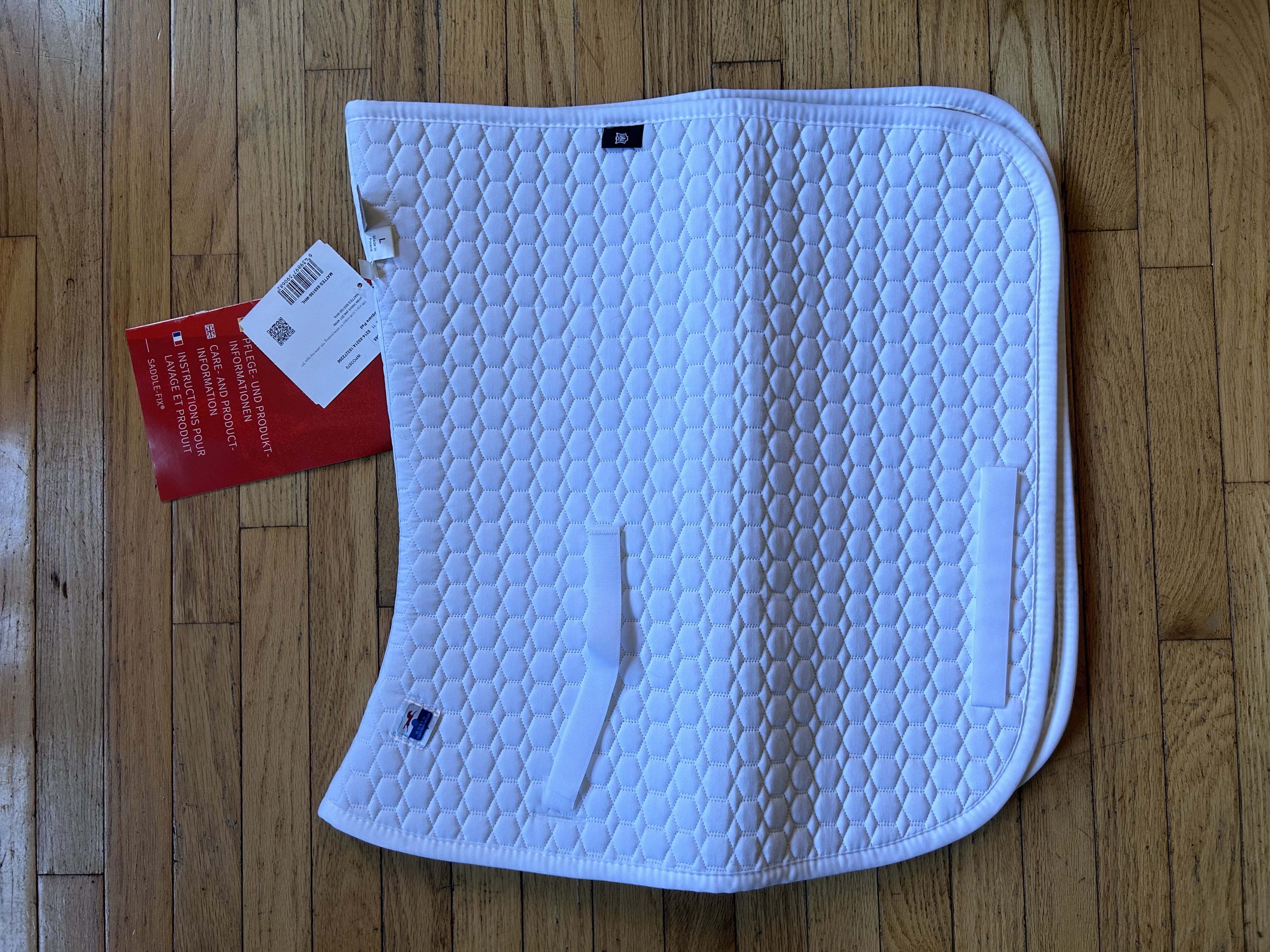 Large White Mattes Dressage Pad