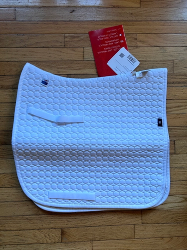 Large White Mattes Dressage Pad