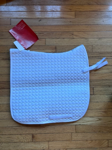 Large White Mattes Dressage Pad