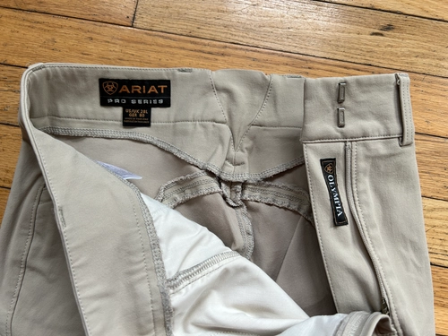 30R Grey/Black Ariat Pro Triumph Breeches