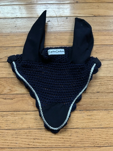 Full Navy/White Equine Couture Bonnet