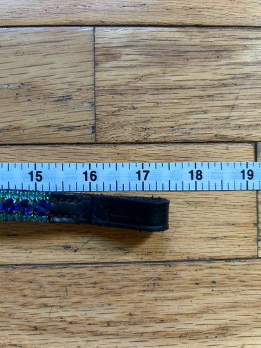 17.75" Navy/Green Equiture Browband