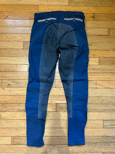 28 Blue/Grey Ariat Olympia Full Seat Breeches