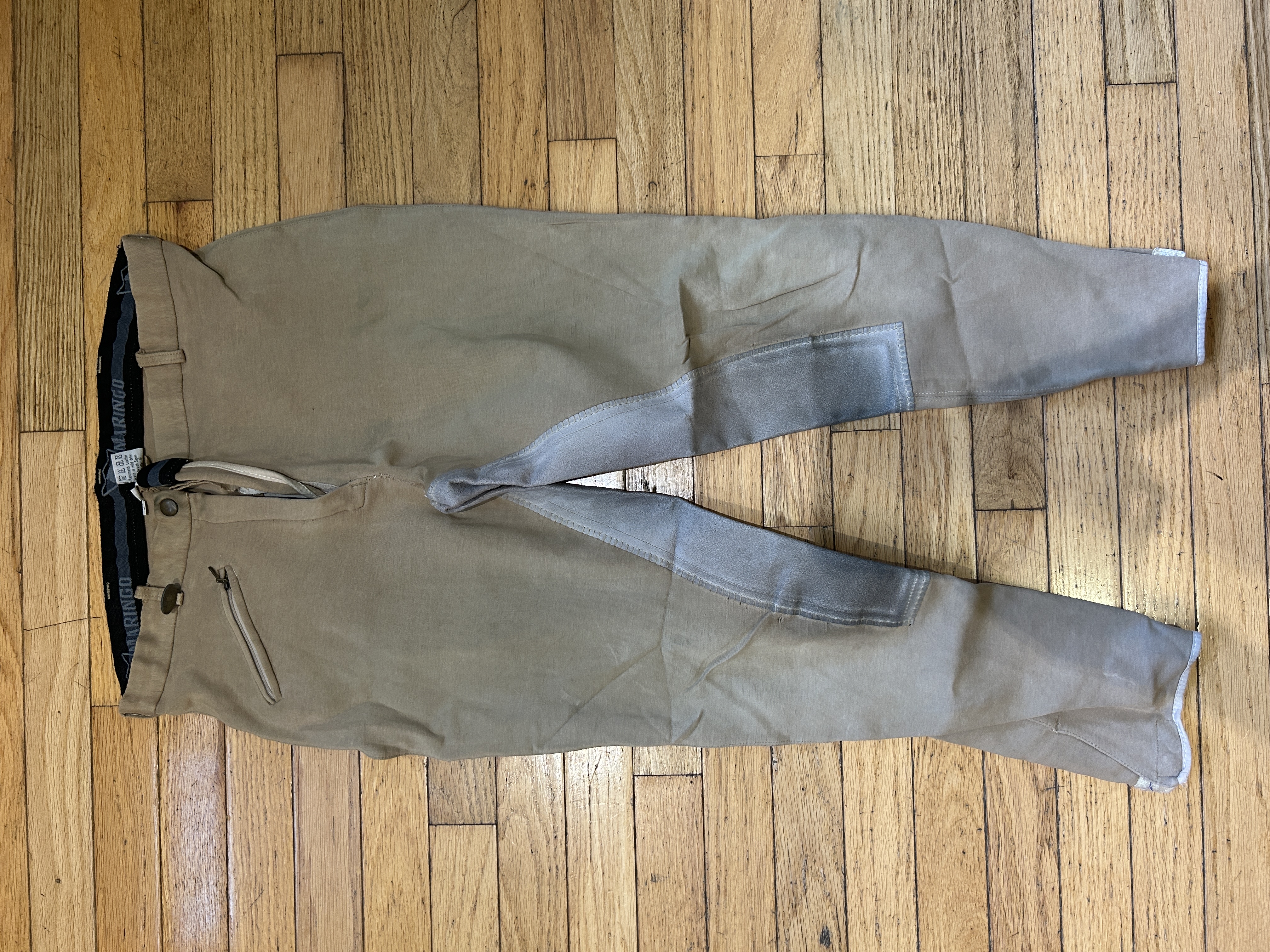 Large Tan Maringo Full Seat Breeches