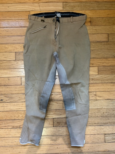 Large Tan Maringo Full Seat Breeches