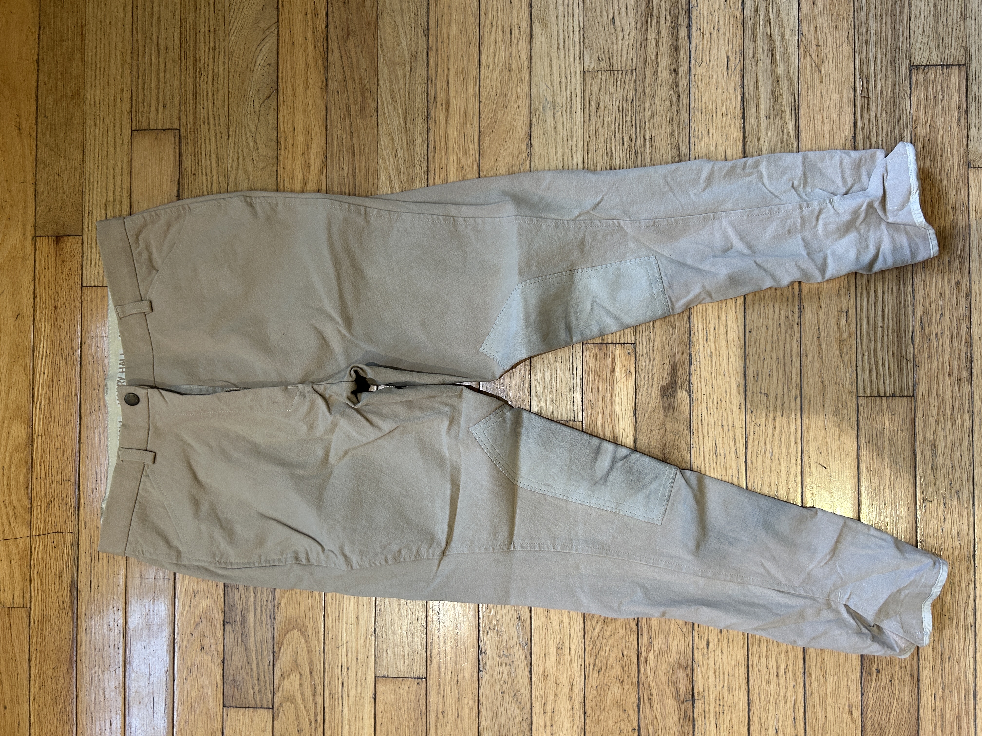 28L Tan Harry Hall Excel Knee Patch Breeches