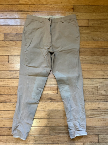 28L Tan Harry Hall Excel Knee Patch Breeches