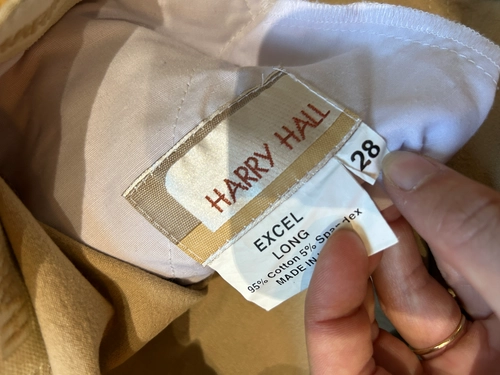 28L Tan Harry Hall Excel Knee Patch Breeches