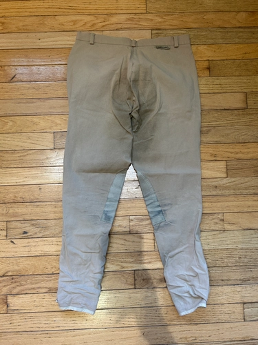 28L Tan Harry Hall Excel Knee Patch Breeches