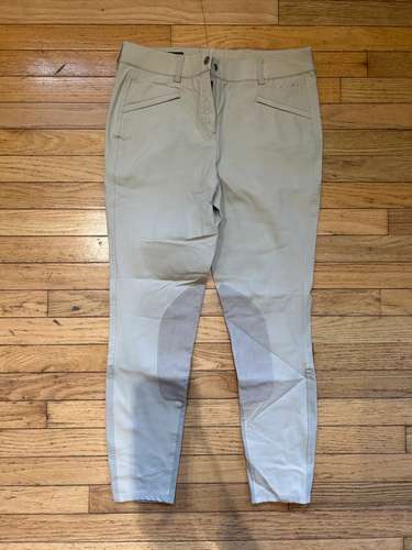 30L Tan Ariat Preformer Knee Patch Breeches