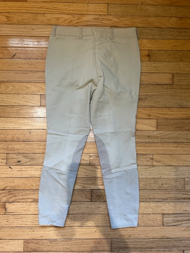 30L Tan Ariat Preformer Knee Patch Breeches