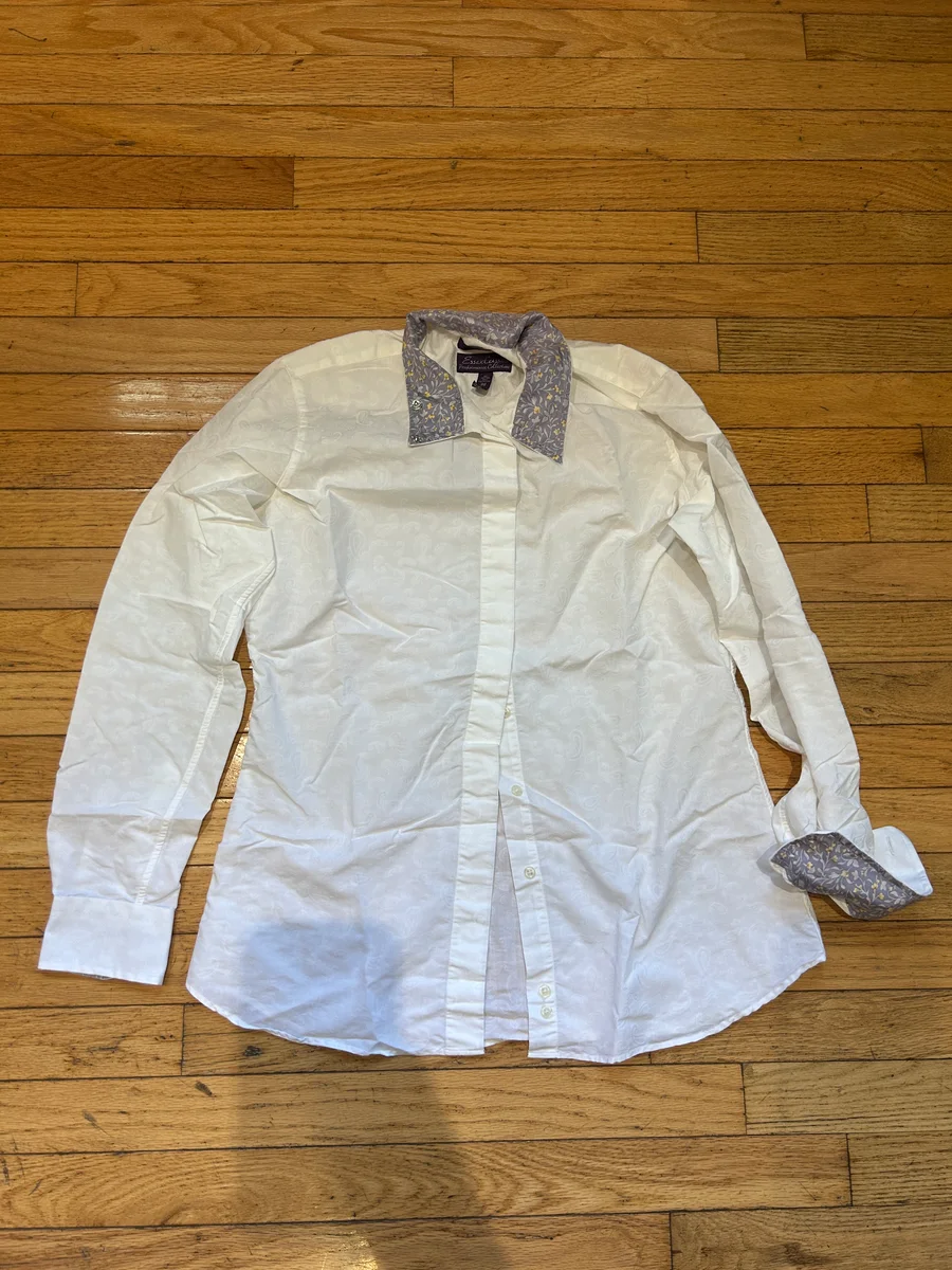 38 White Essex Performance Show Shirt