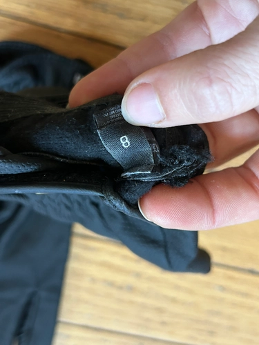 8 Black Leather Roeckel Gloves