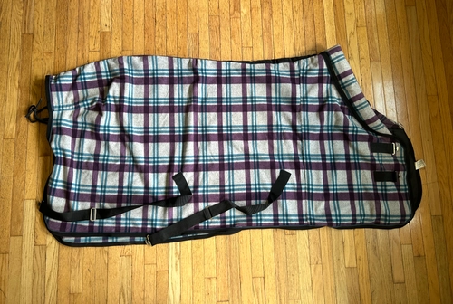 74" Purple Plaid Riders International Cooler