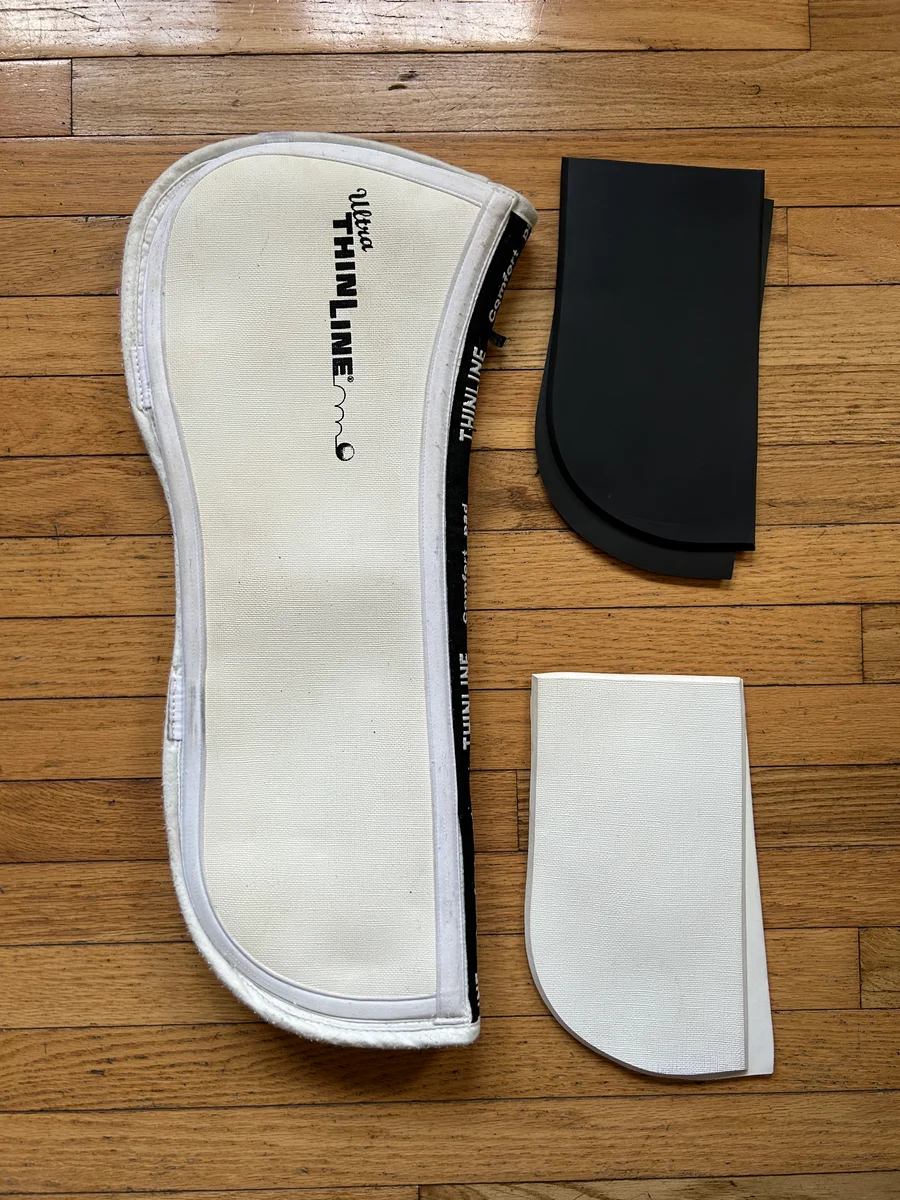 Large White Thinline Trifecta Half pad