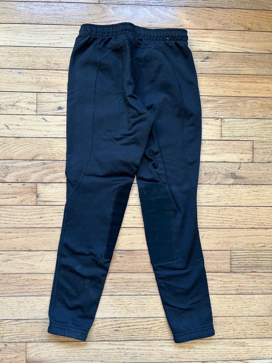 XL Black Kerrits Fleece Lined Kids Tights