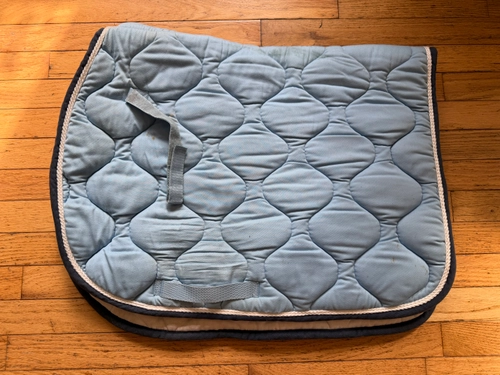 Blue Lettia Saddle Pad