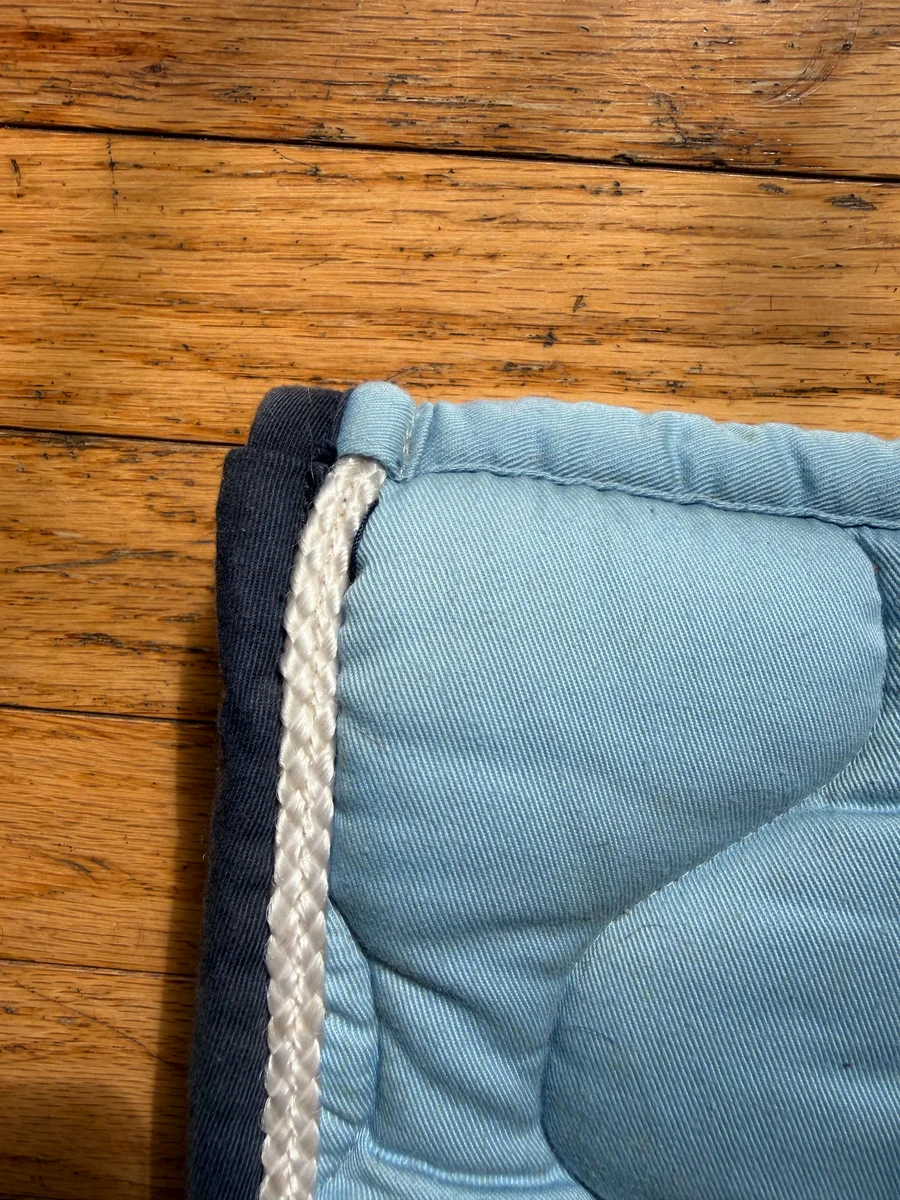 Blue Lettia Saddle Pad