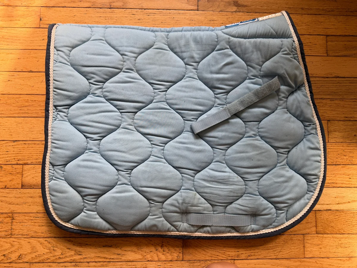 Blue Lettia Saddle Pad