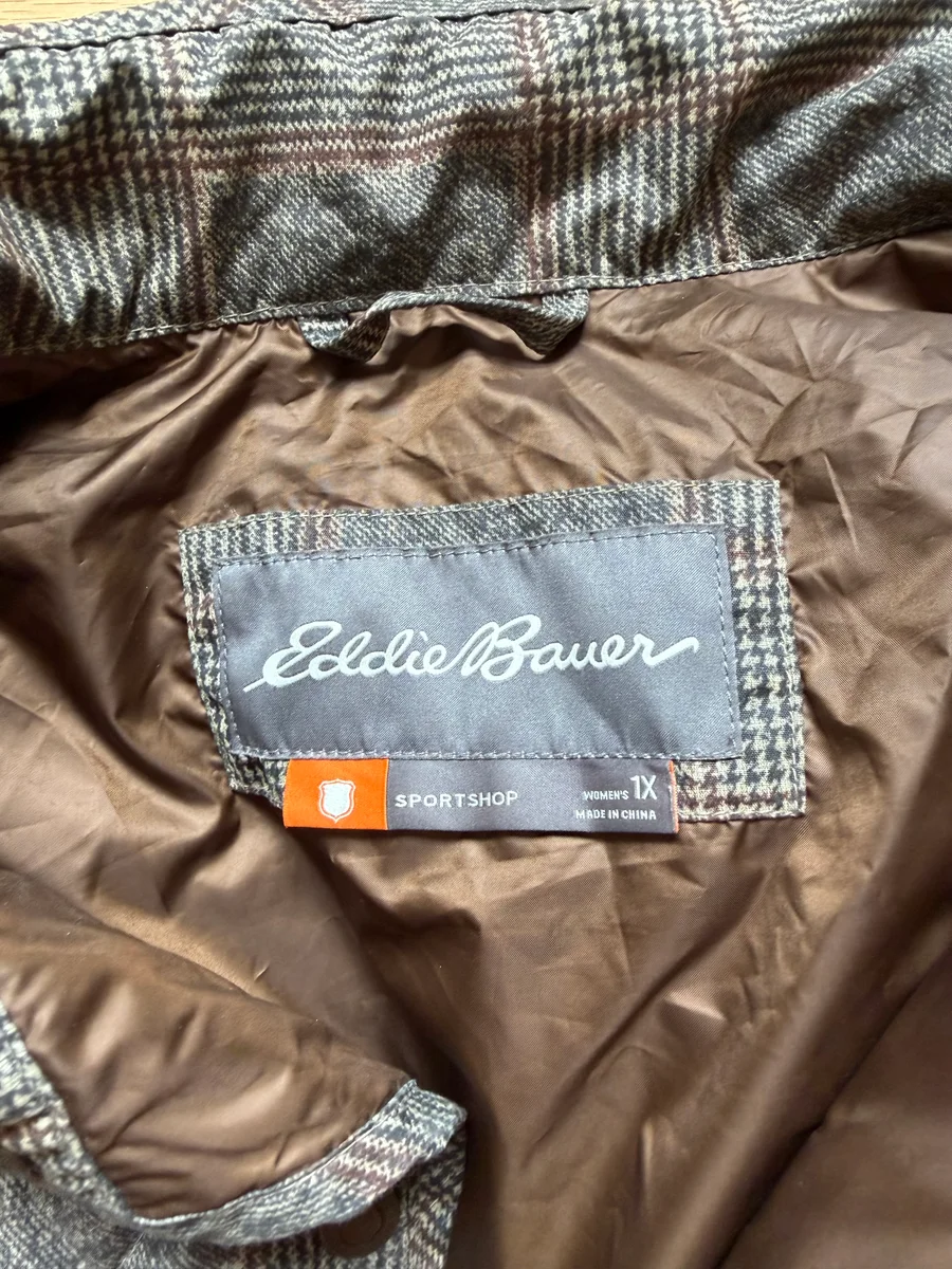 XL Plaid Eddie Bauer Jacket