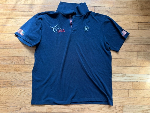 XL Navy Ariat Polo