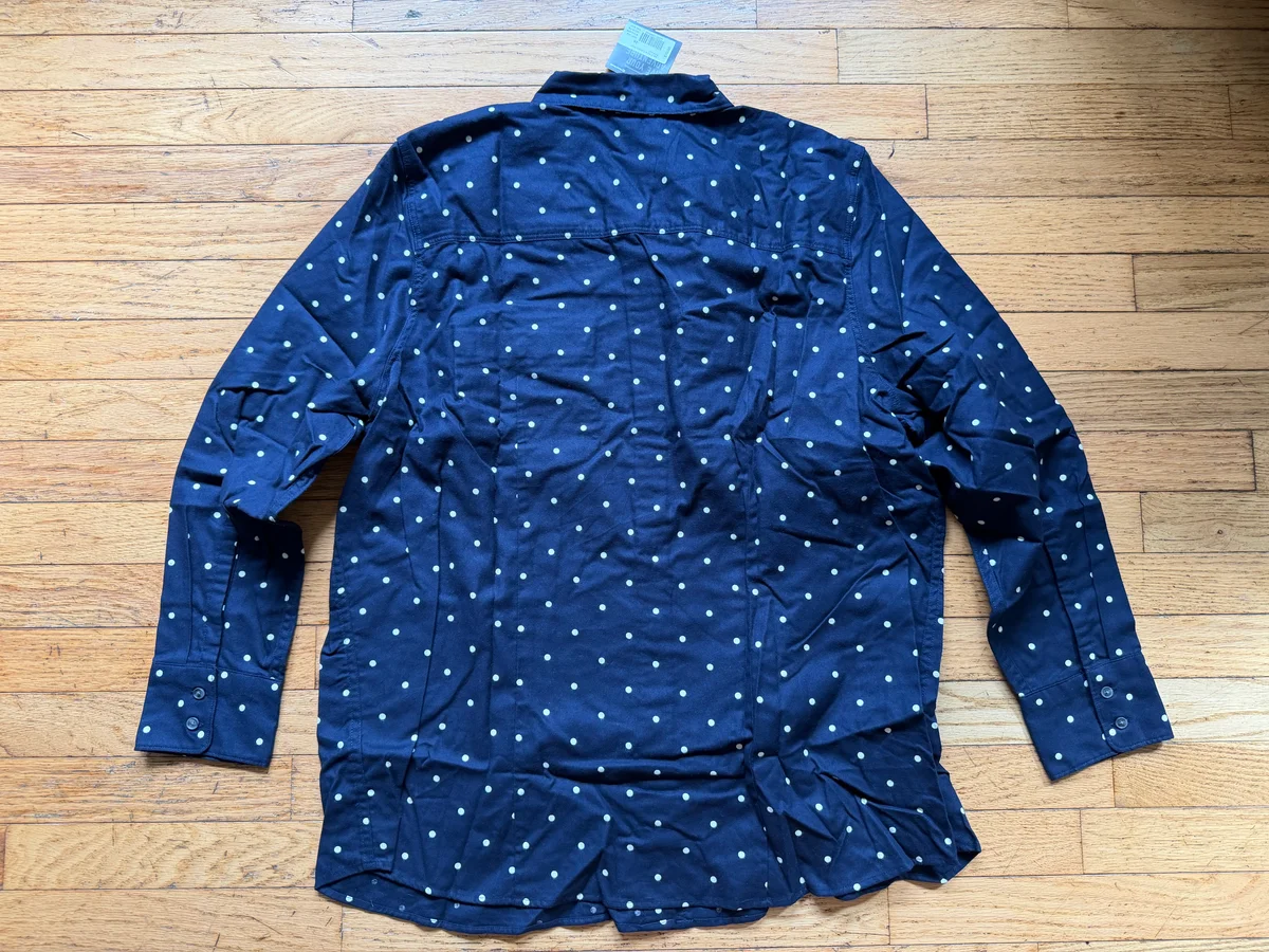 XXL Navy Eddie Bauer Flannel Shirt