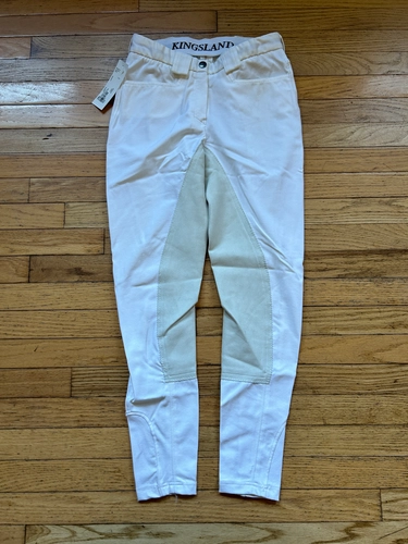 26 White Kingsland Full Seat Breeches