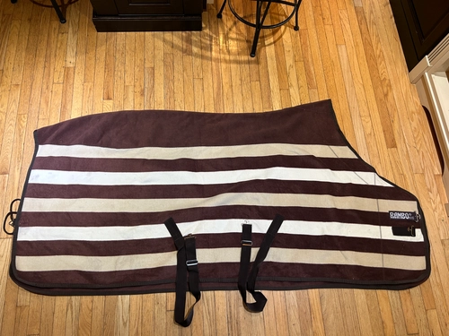 84" Brown Horseware Whitney Stripped Cooler