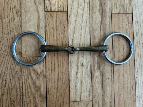 5.5" Herm Sprenger Signle Joint Snaffle Loose Ring