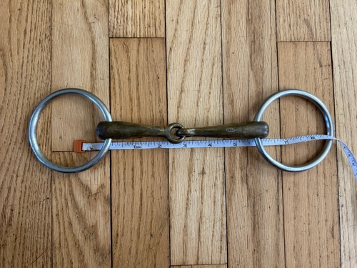 5.5" Herm Sprenger Signle Joint Snaffle Loose Ring