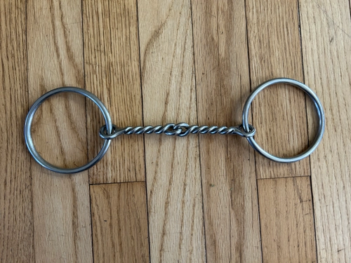 5.25" Korsteel Twisted Wire Loose Ring Snaffle