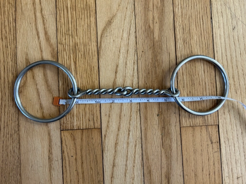 5.25&quot; Korsteel Twisted Wire Loose Ring Snaffle